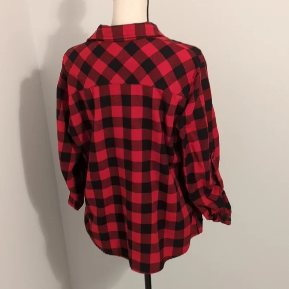 Red Plaid Flannel - Picture 6 of 7